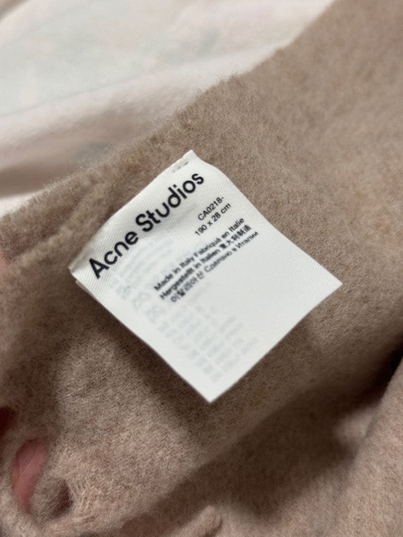 アクネストゥディオズ マフラー レディース ブラウン