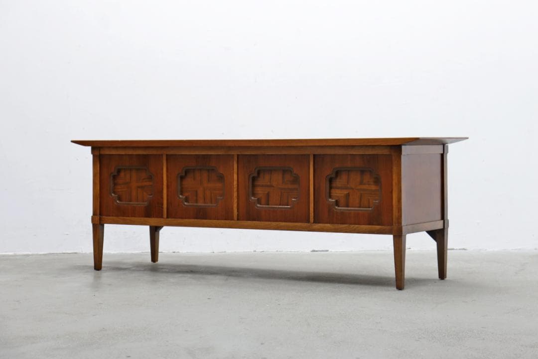 ヴィンテージ ウォールナット サイドボード コンソール ローボード 展示台 収納