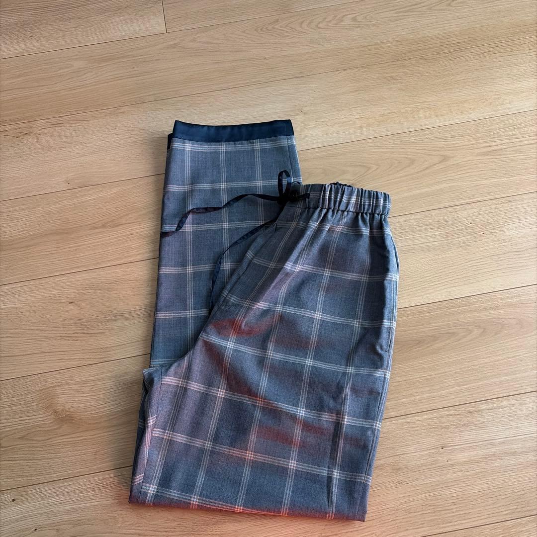 最終値下げBLAMINK チェック パンツ ブラミンク36