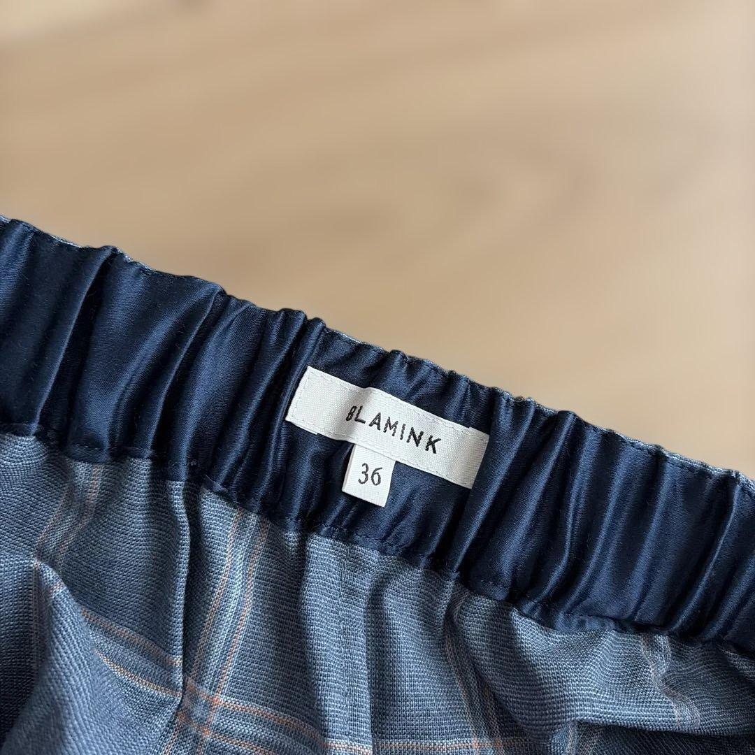 最終値下げBLAMINK チェック パンツ ブラミンク36