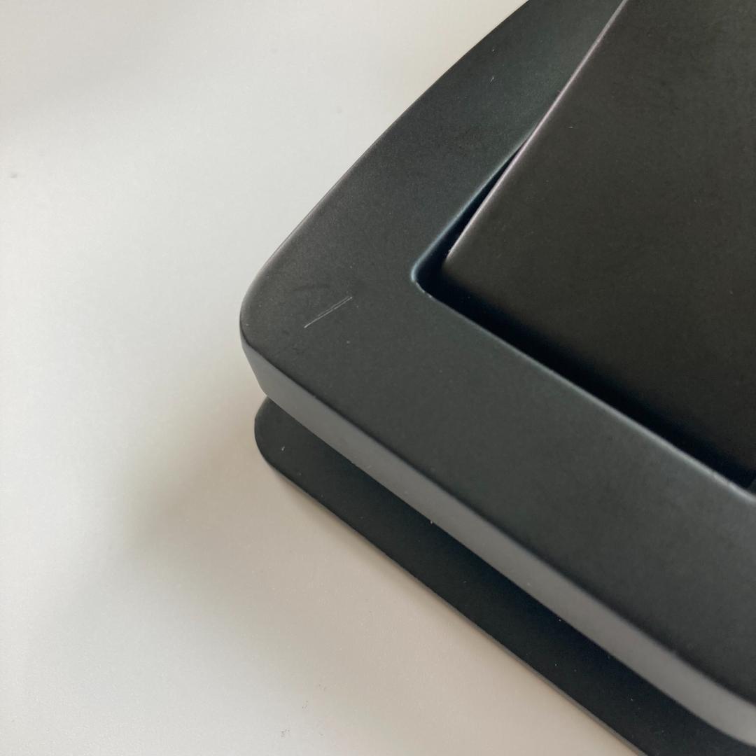 訳あり パワーベルト レバーアクション 本革 グレー×マット黒 ワンタッチ可変式