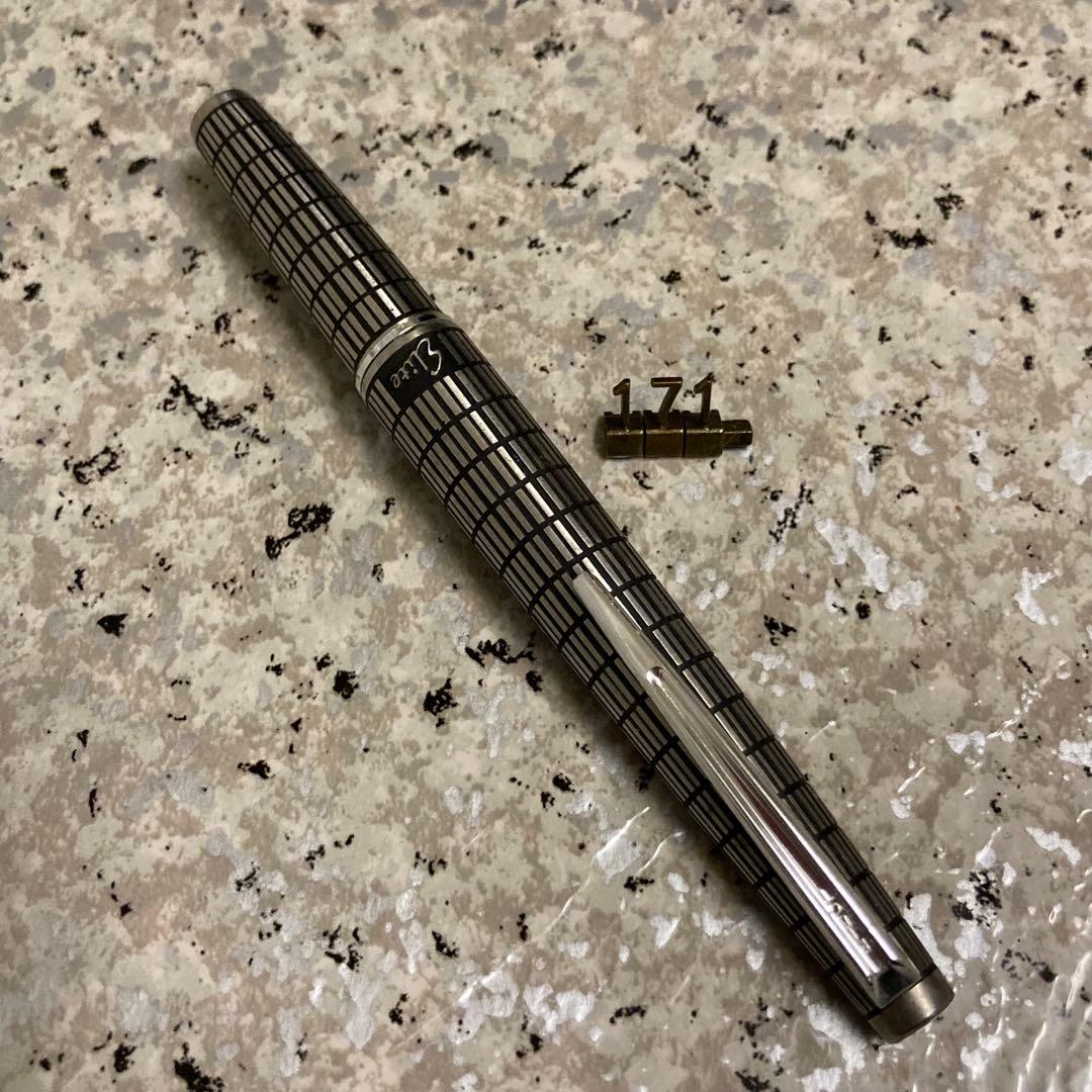 #171 オーバーホール済み パイロット PILOT 蝕刻 全格子 18k