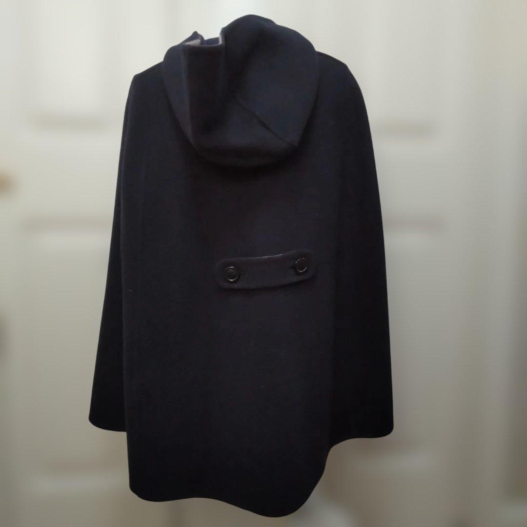 ブルーレーベル ダブルブレスト ケープコート ポンチョ リバーシブル 38