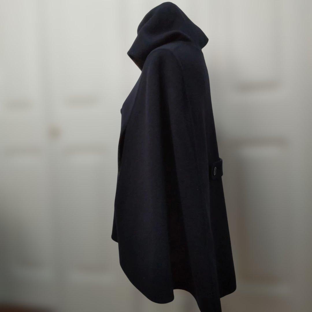 ブルーレーベル ダブルブレスト ケープコート ポンチョ リバーシブル 38