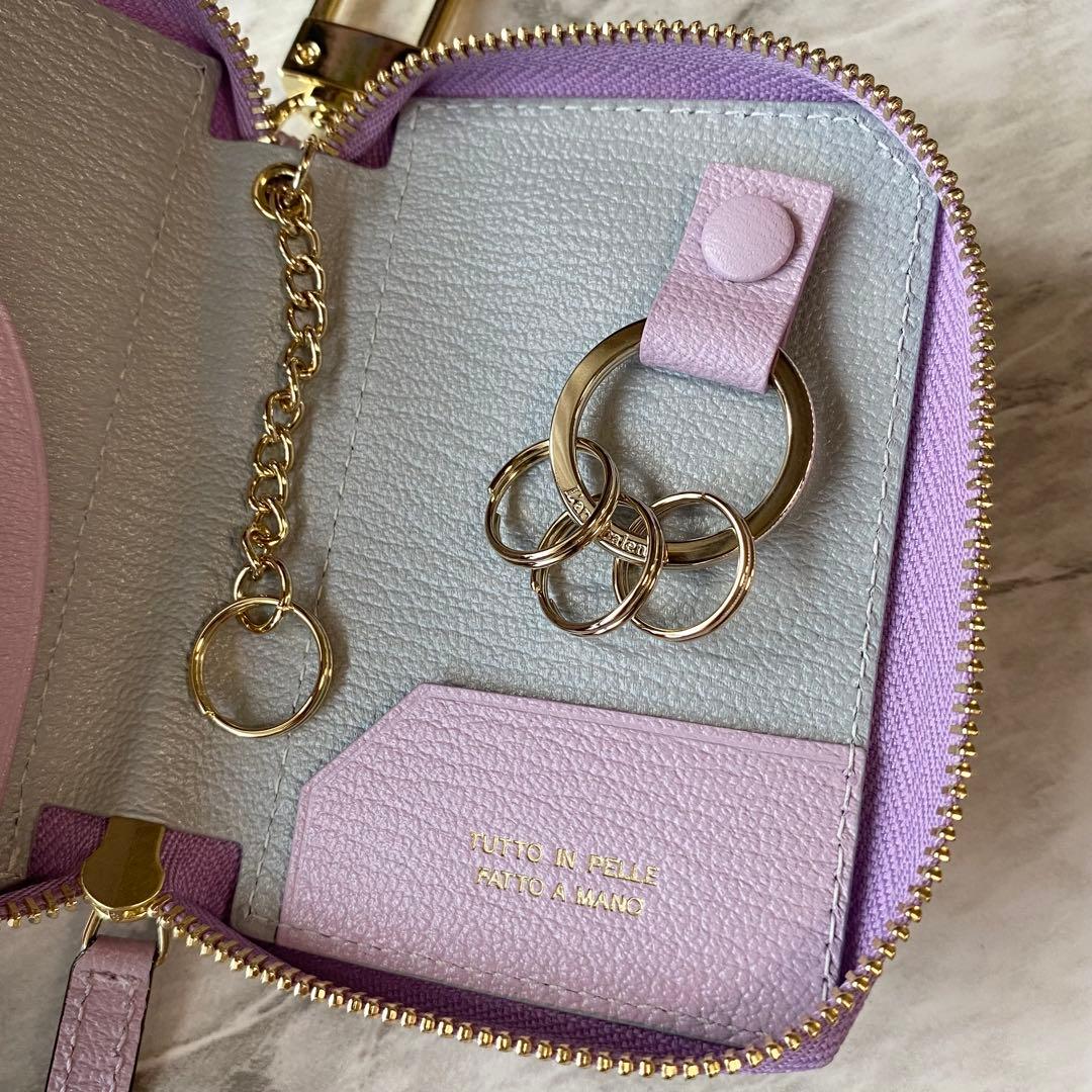 2230【新品 定価2.2万円】ラルコバレーノ★スマートWキーケース★鍵入れ★