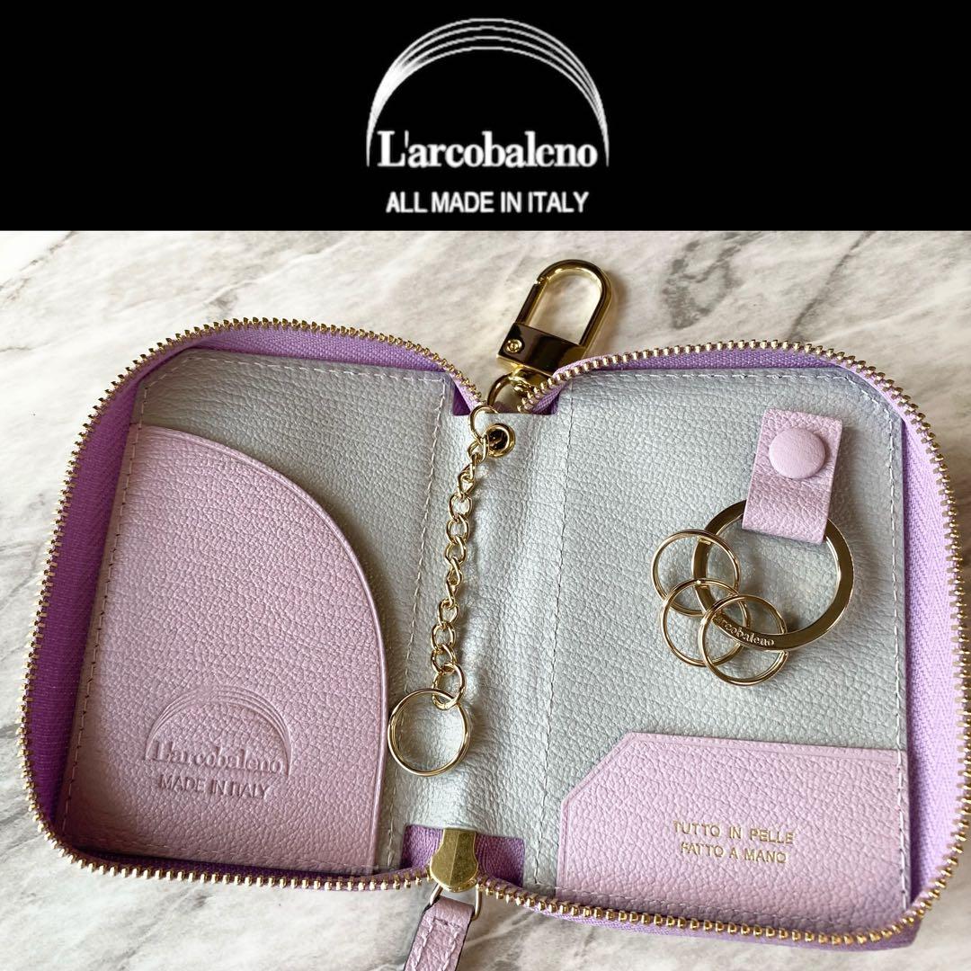 2230【新品 定価2.2万円】ラルコバレーノ★スマートWキーケース★鍵入れ★