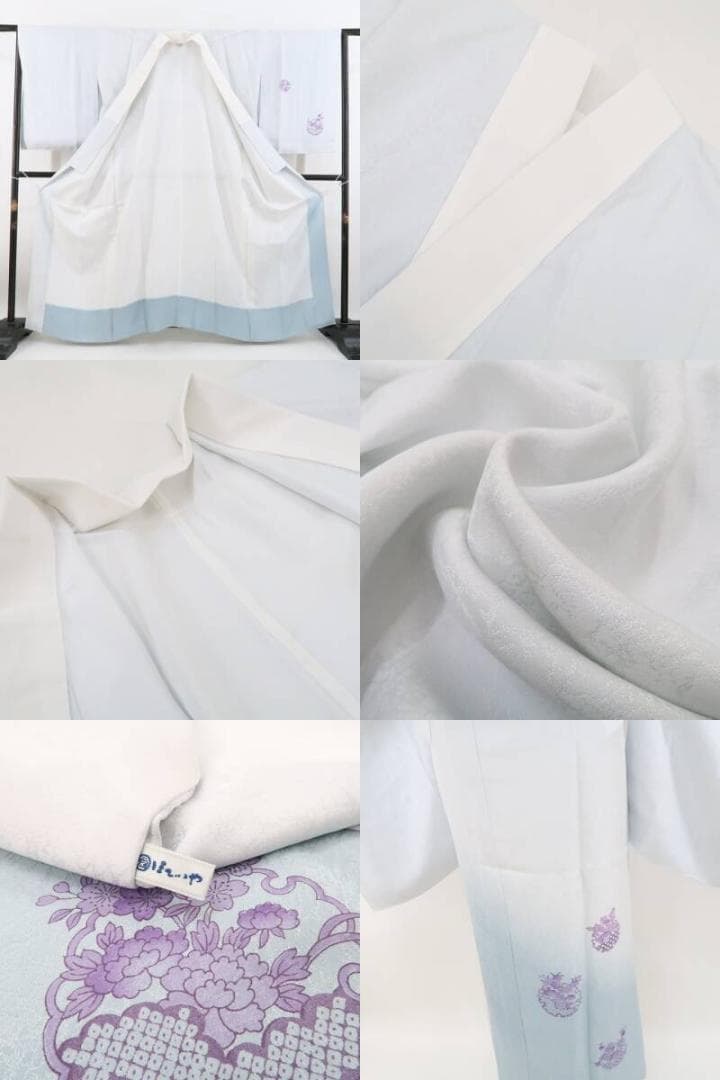 新品 ほていや謹製 雪輪 着物“洒落ごころ”正絹 仕付け糸付 絵羽襦袢 4775