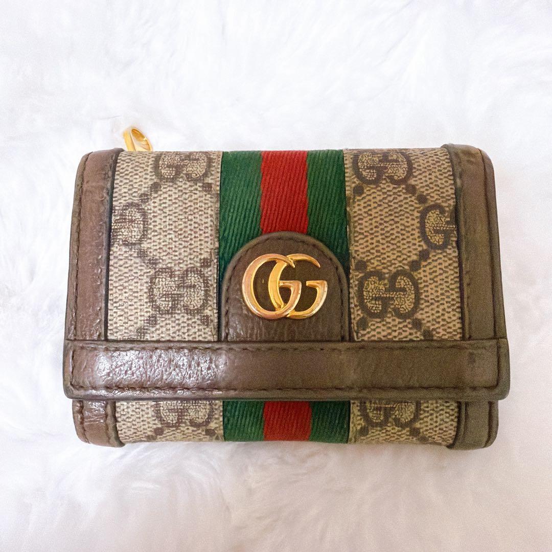 GUCCI GGモノグラム オフィディア二つ折り財布