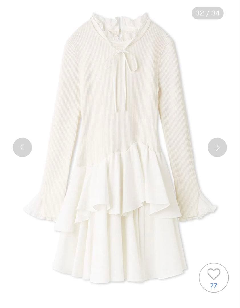 【タグ付き新品】スナイデル　Sustainableドッキングミニニットワンピース