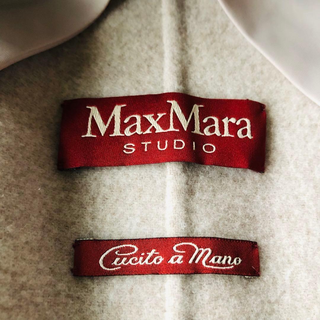現行✨未使用 マックスマーラ クチートアマーノコート カシミヤ グレージュ 40