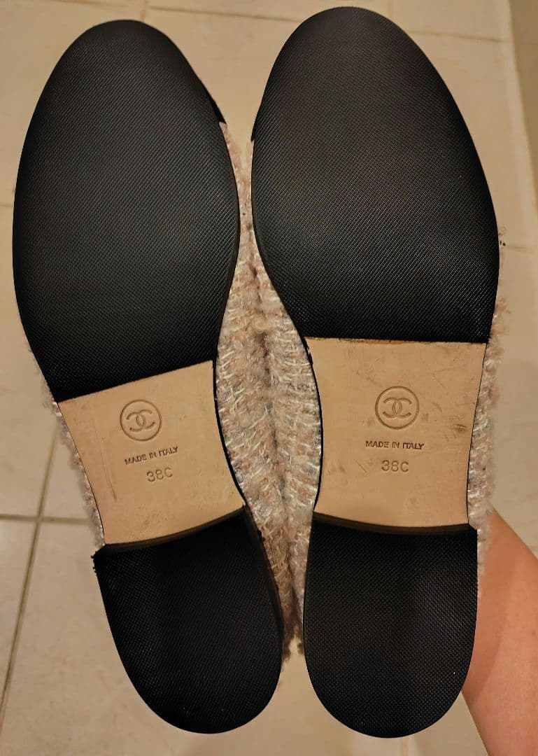 CHANEL　ツイード　バレリーナ　38