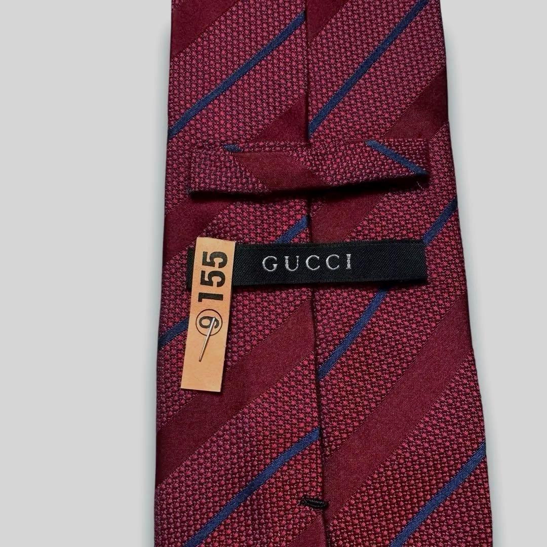 良品✨GUCCI ネクタイ　グッチ　ジャガード　刺繍　ロゴ　かっこいい　【B】