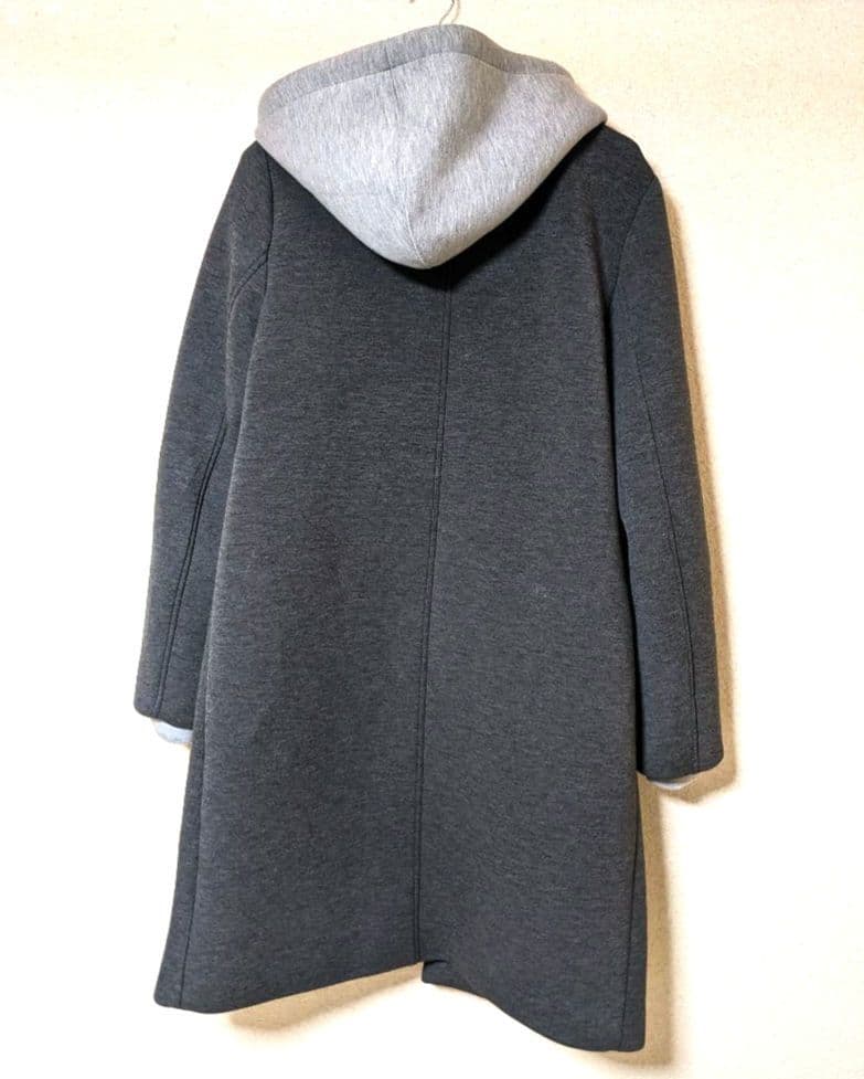 ZARA　コントラストフードコート　　2way　ロングコート　美品　完売