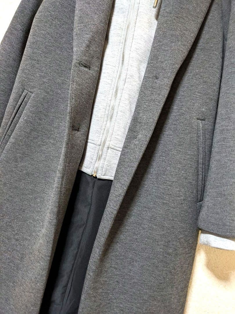 ZARA　コントラストフードコート　　2way　ロングコート　美品　完売