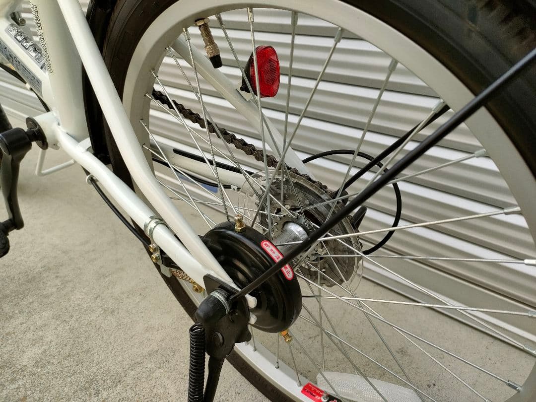 【岩手】引取限定 キャプテンスタッグ 20インチ折り畳み自転車 6段 おまけつき