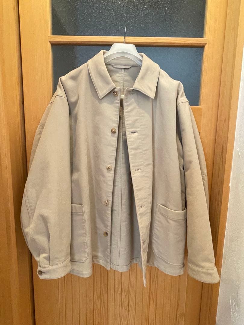 ベージュ カバーオール メンズジャケット