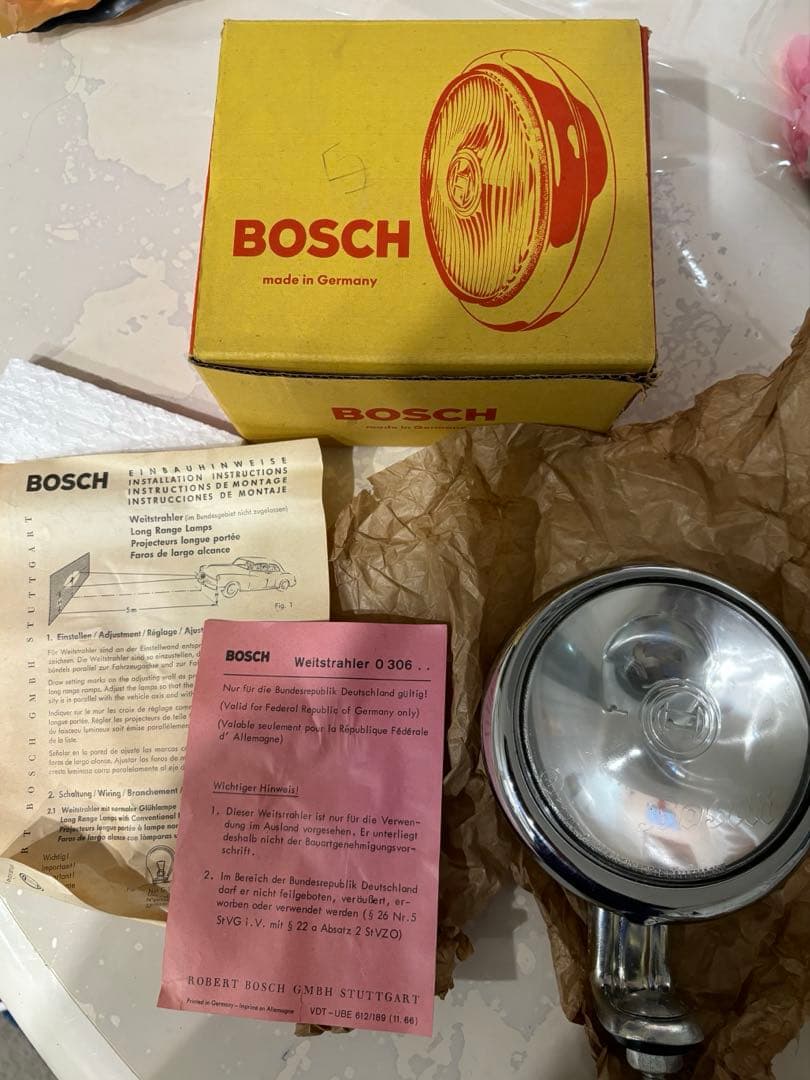 nos BOSCH フォグランプ クローム　vw 空冷