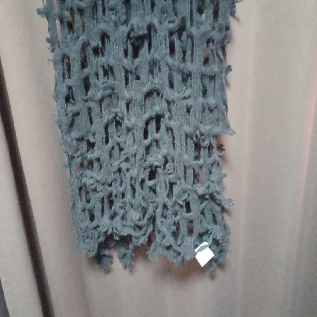 GroundY ウール100% マフラー、 ストール BLACK