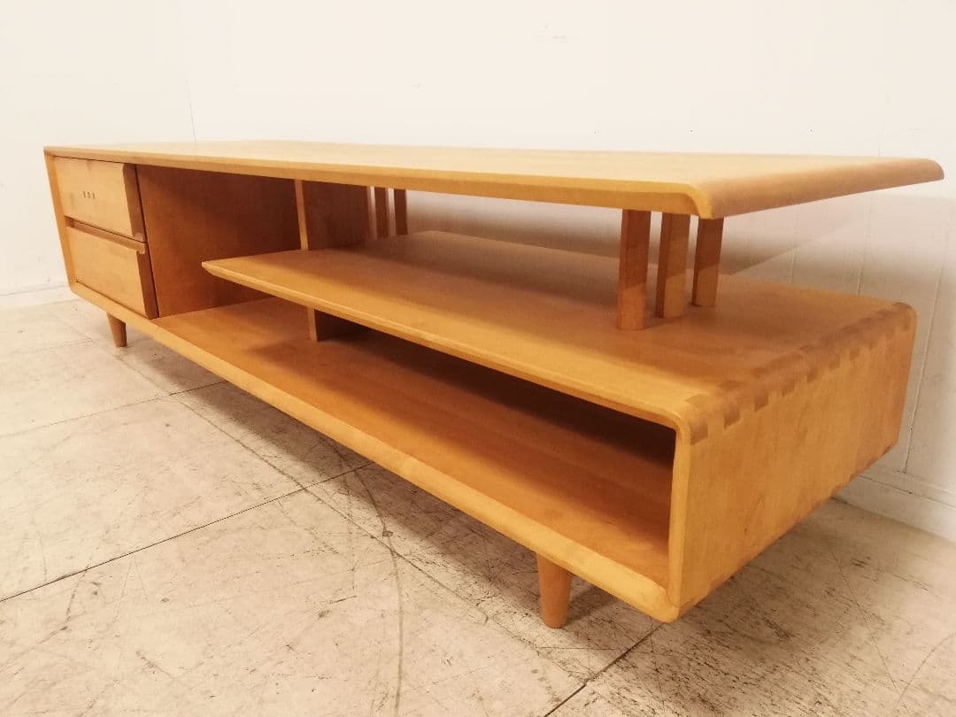 モデルルーム展示品 朝日木材加工 ACTUS BOSCO チェリー無垢 テレビ台