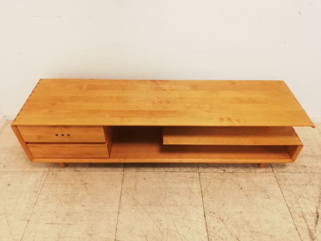 モデルルーム展示品 朝日木材加工 ACTUS BOSCO チェリー無垢 テレビ台