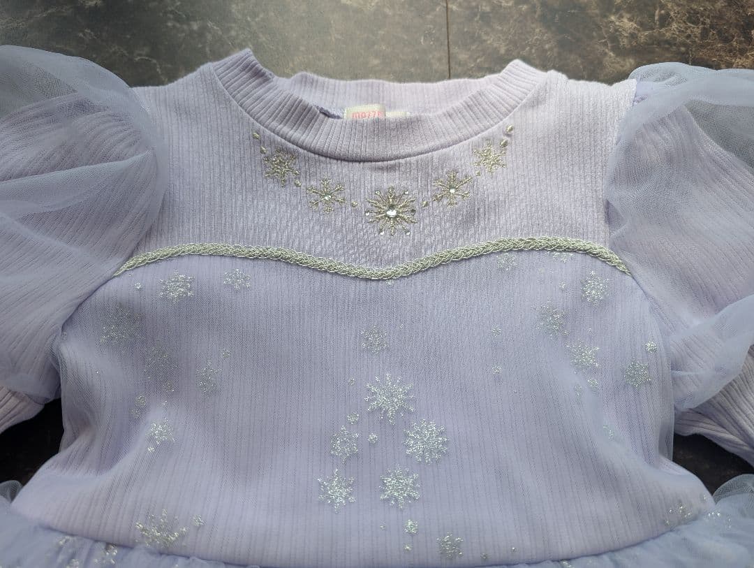 メゾピアノ アナと雪の女王 エルサ ドッキングワンピース 2025