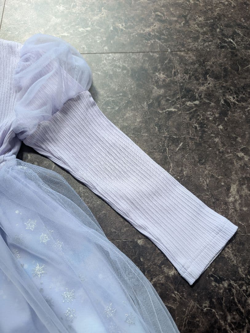 メゾピアノ アナと雪の女王 エルサ ドッキングワンピース 2025