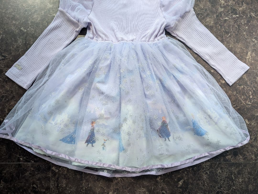 メゾピアノ アナと雪の女王 エルサ ドッキングワンピース 2025