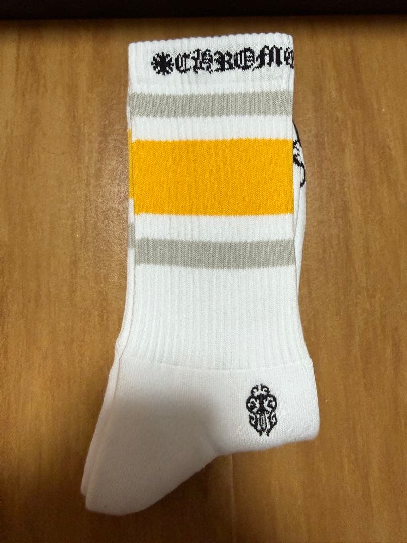 正規品 CHROME HEARTS ストライプソックス バラ売り クロムハーツ