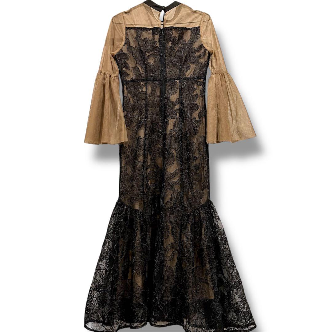 極美品 Leja レジャ 結婚式 マーメイドロングドレス 黒 S 1度着用 完売