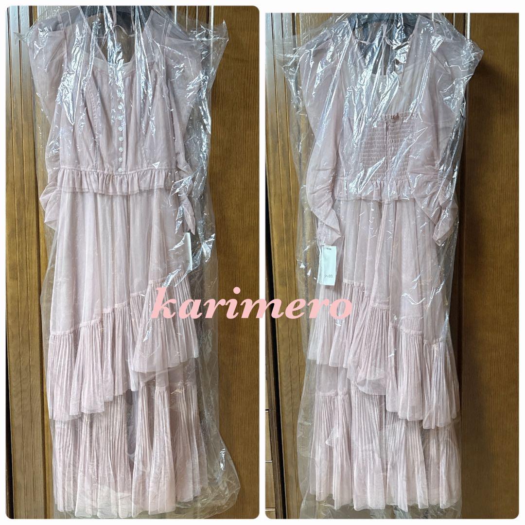 定価以下♥️新作新品✨SNIDEL Sustainableティアードチュールドレス