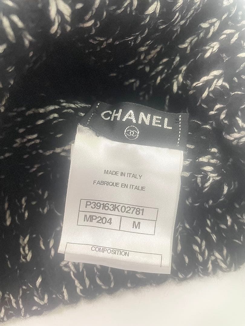 CHANEL 正規品 11A ニット3点セット 伊製　シャネル マフラー 帽子