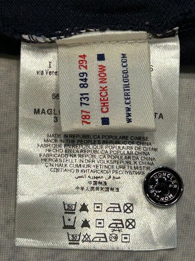 MONCLER ネイビー ポロシャツ L 美品