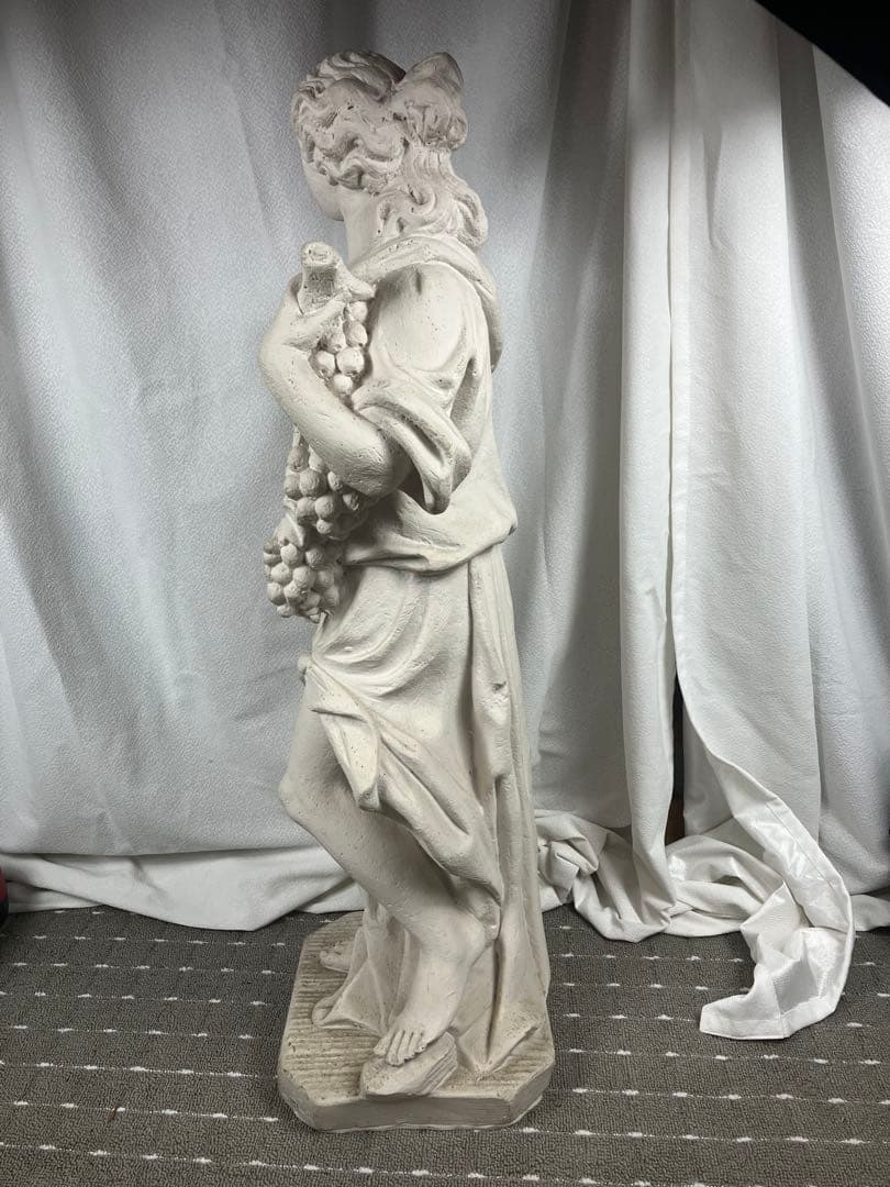 クラシック女性像 葡萄 豊穣の女神風 彫刻 ガーデンオブジェ ヴィーナス像調