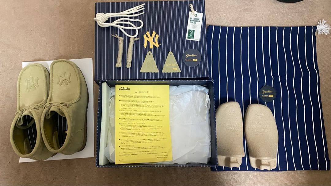 靴 clarks wallabee kith yankees MLB