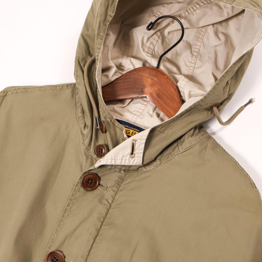 H443-50◾️ラクビーラルフローレン　ミリタリーポンチョ