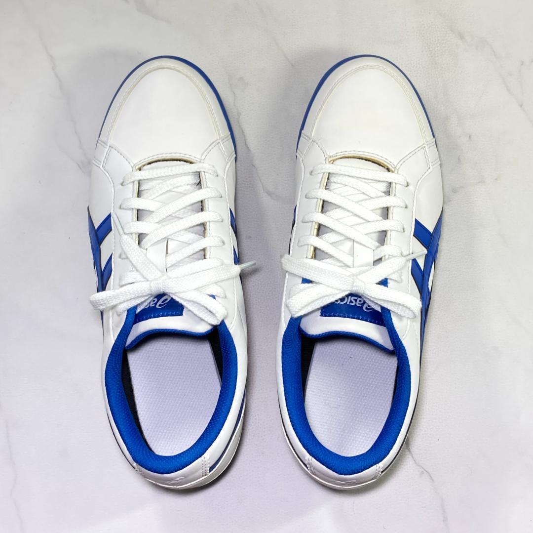 asics ゲルプレショットクラシック3 ゴルフシューズ 25㎝ 白/青/赤