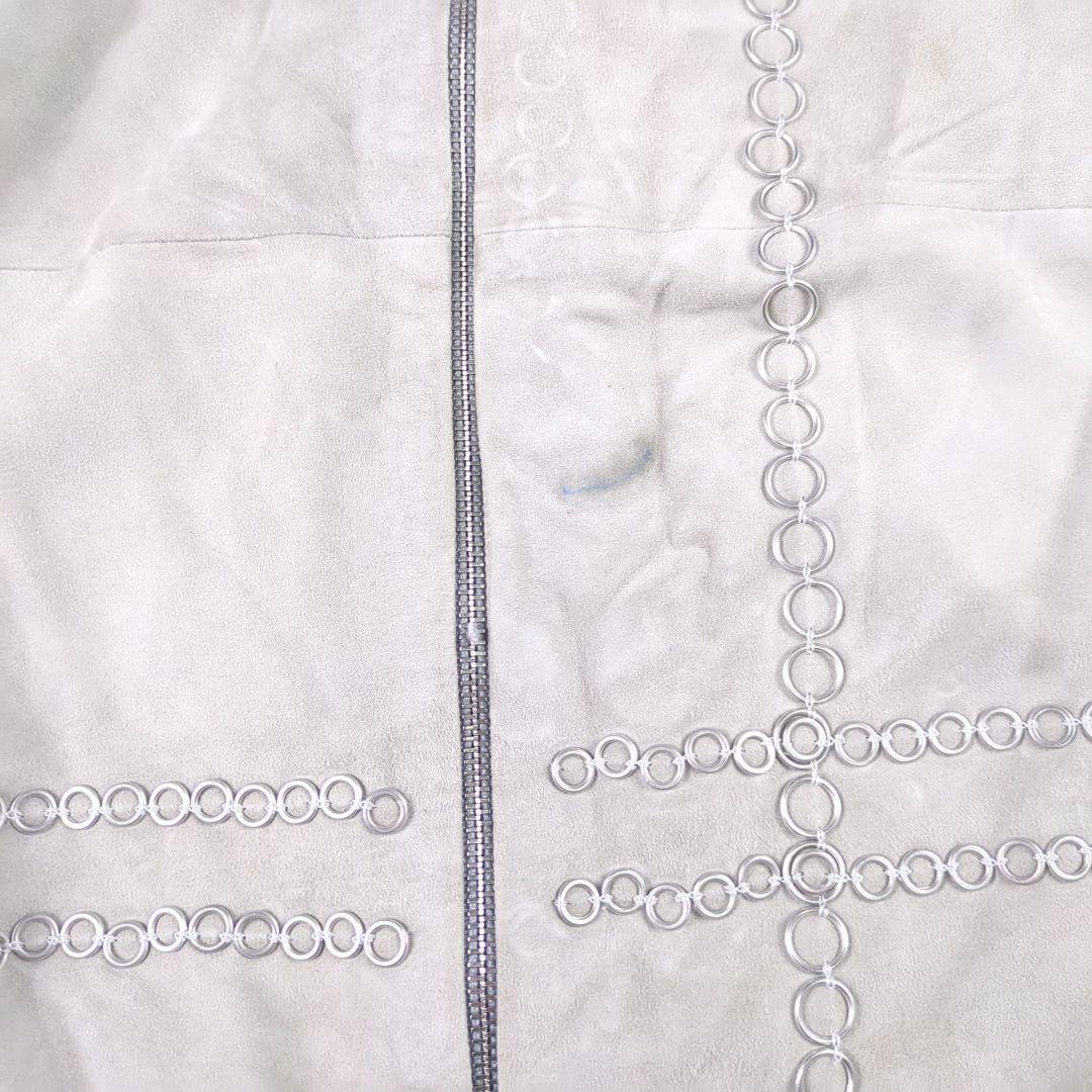 FABIANA FILIPPI レザー シルクニット ノーカラージャケット 高級