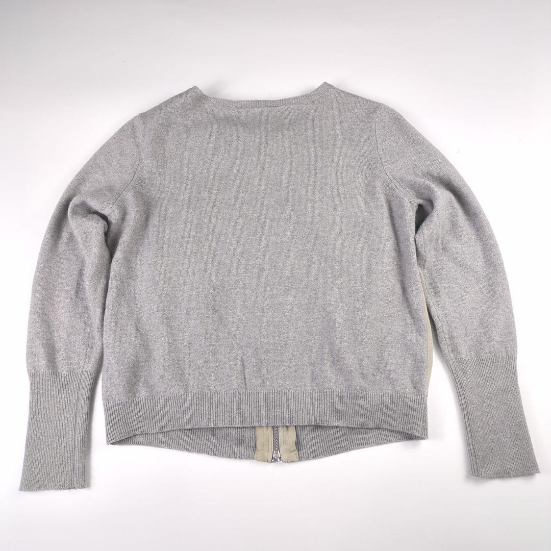 FABIANA FILIPPI レザー シルクニット ノーカラージャケット 高級