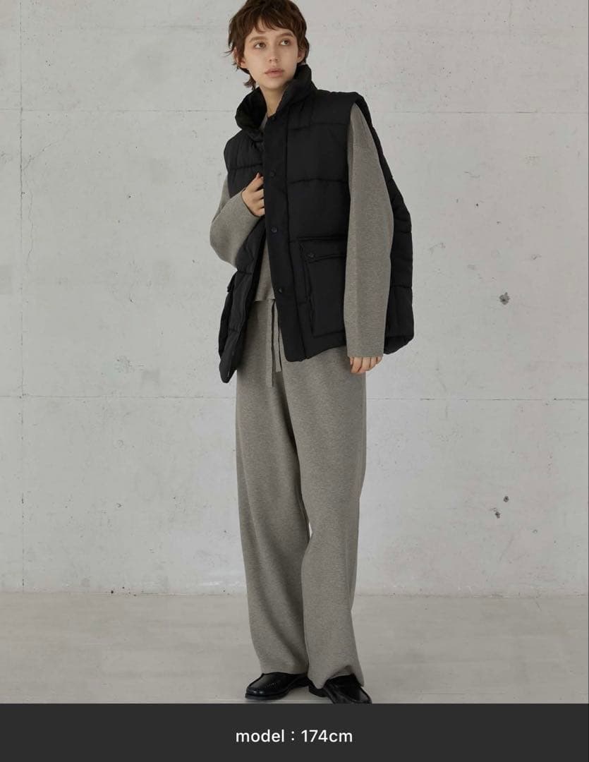 LA PEAU DE GEM ボンバーベスト　ブラック