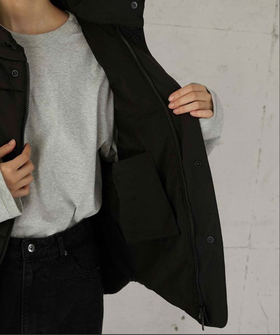 LA PEAU DE GEM ボンバーベスト　ブラック