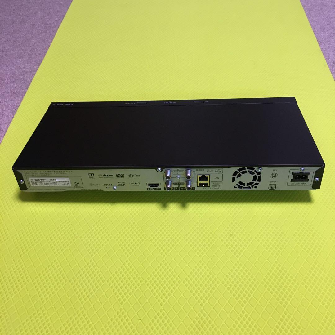 ◆美品◆シャープ ブルーレイ◆BD-NS500◆純正リモコン◆約500時間録画