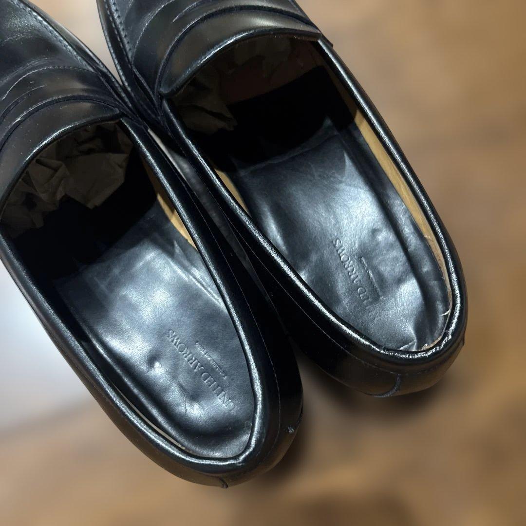UNITED ARROWS  ローファー イタリア製 ブラック レザー