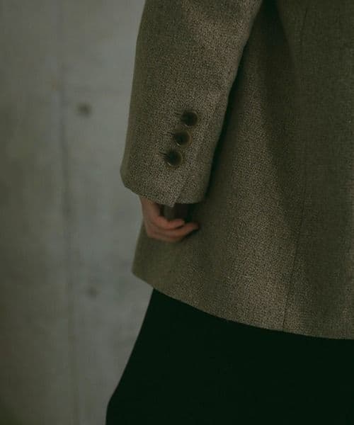 エトレトウキョウ ピークドラペルウールジャケット 秋冬 オーバーサイズ