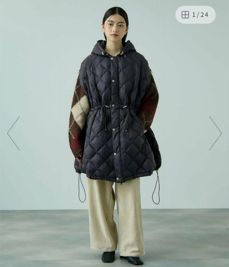 TAION ダウンケープコート≪手洗い可能≫