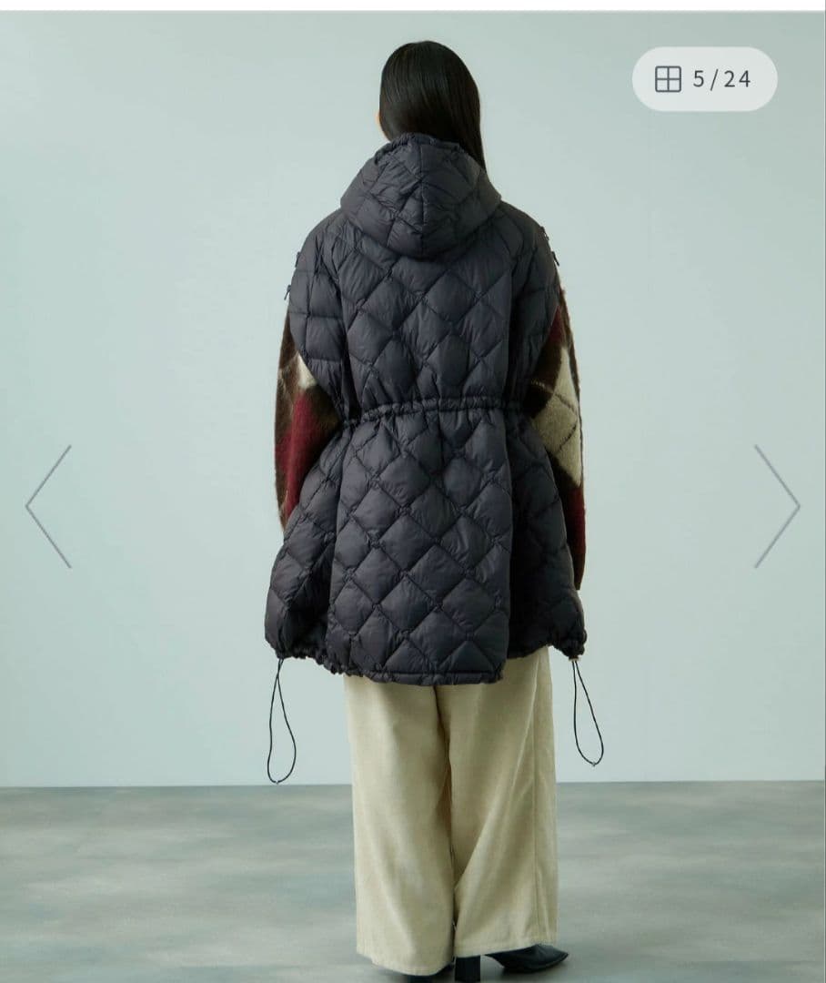 TAION ダウンケープコート≪手洗い可能≫