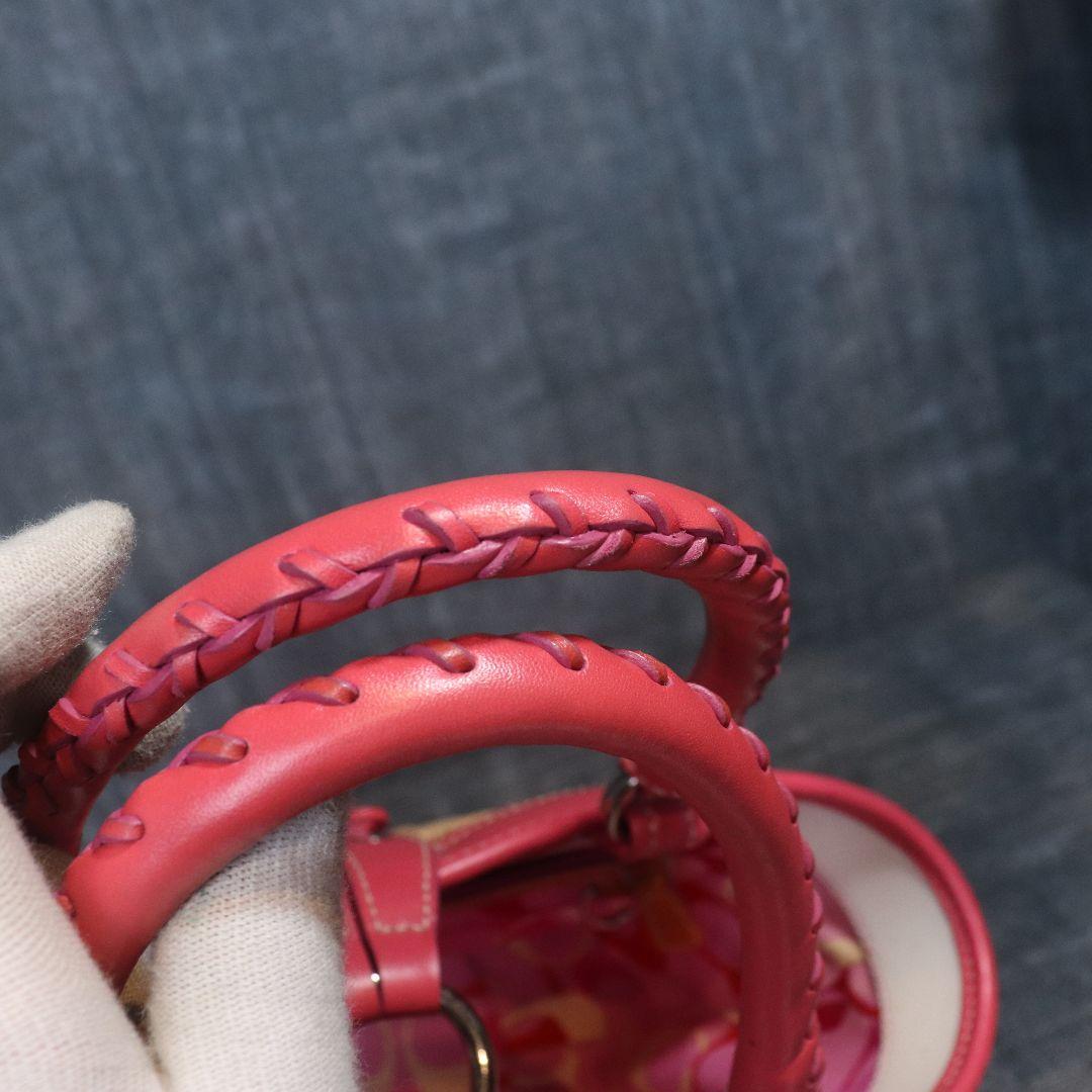 バッグ COACH SOHO basket tote bag pink