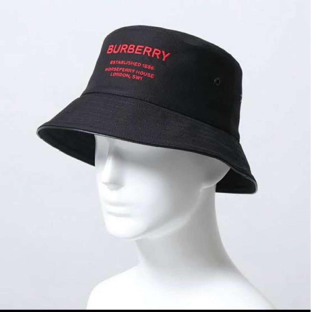 Burberry ロゴ刺繍バケットハット