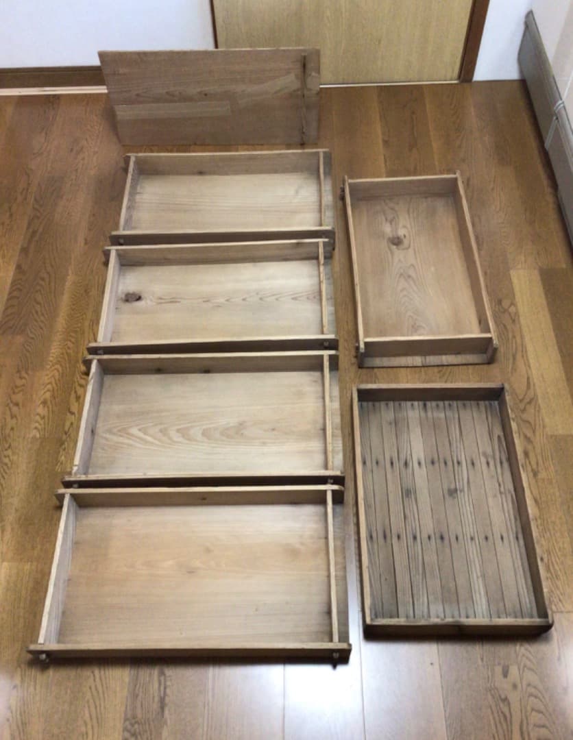 もろぶた　木箱　ばんじゅう　昭和レトロ　ふた付き