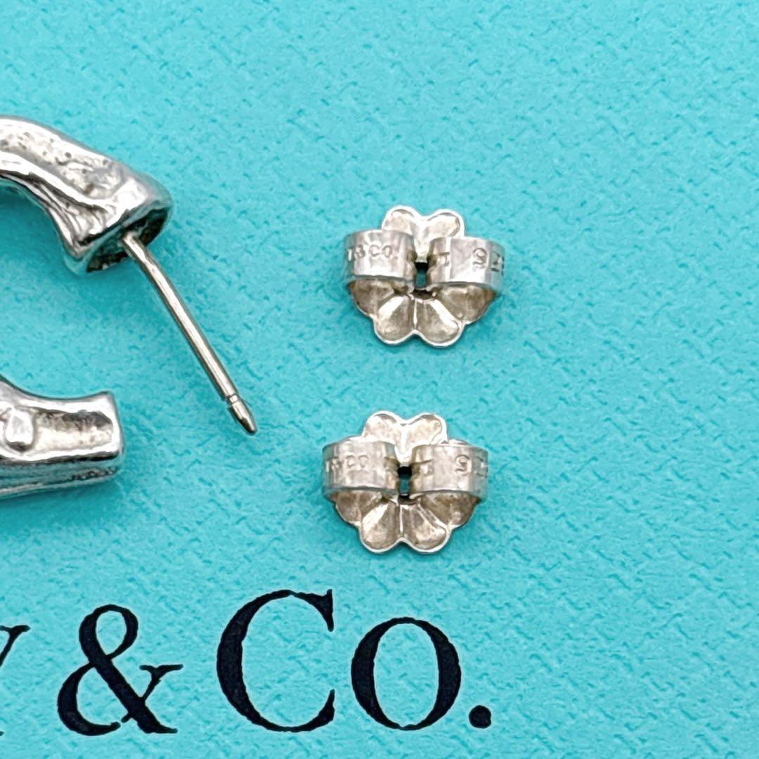 ティファニー バンブーフープピアス 両耳 ピアス シルバー925