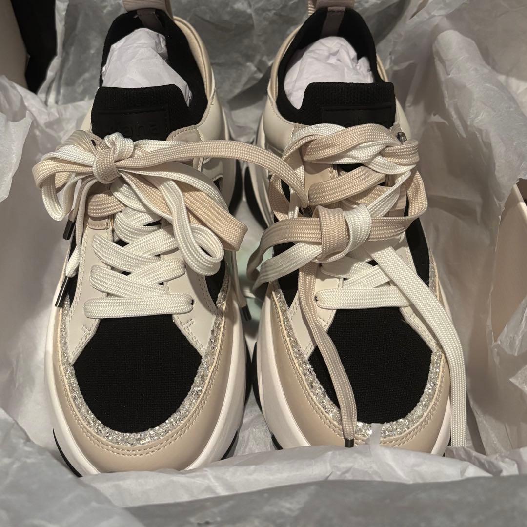 箱無し Diana リサイクルニットコンビスニーカー 22cm